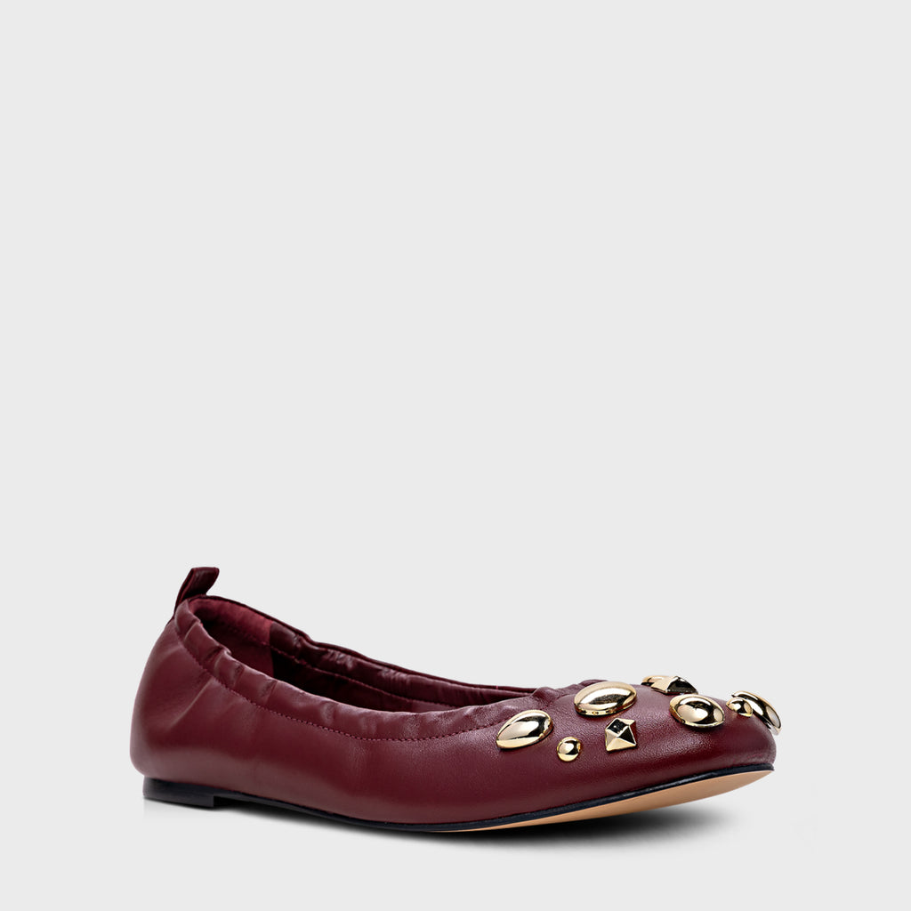 Embellished Elastic Ballet Flat