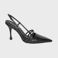 Two Buckle Slingback Heel