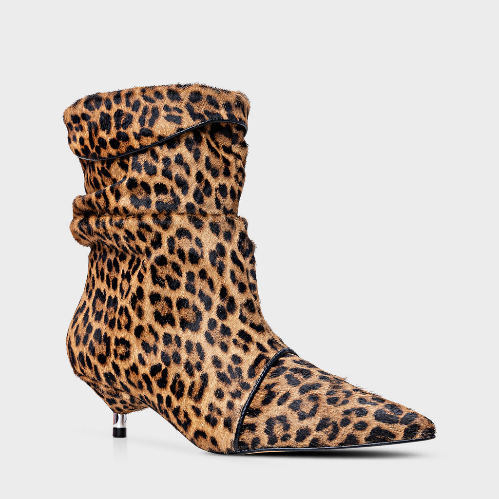 Slouchy Kitten Heel Ankle Boot