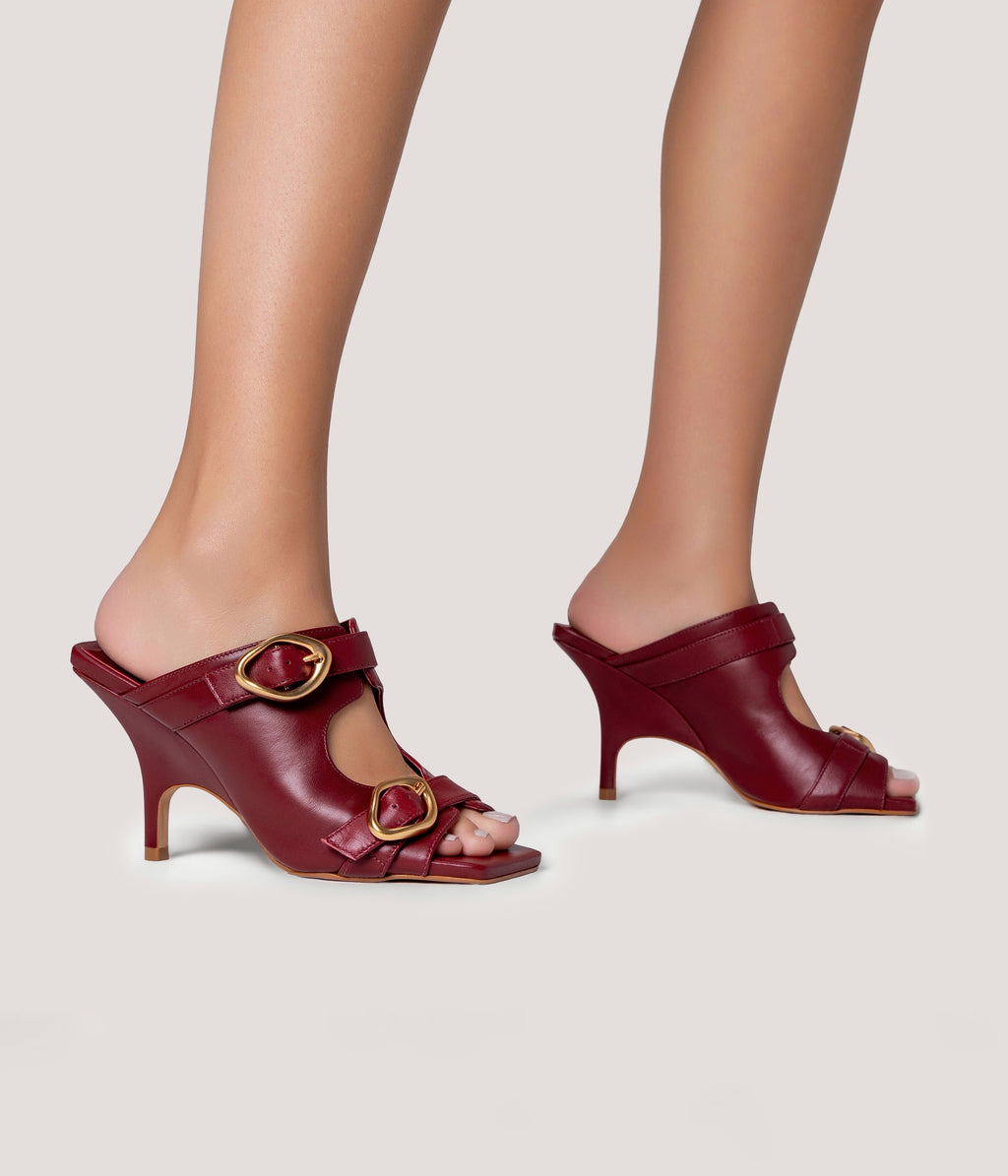 Double Buckle Open Mule (Ipanema)