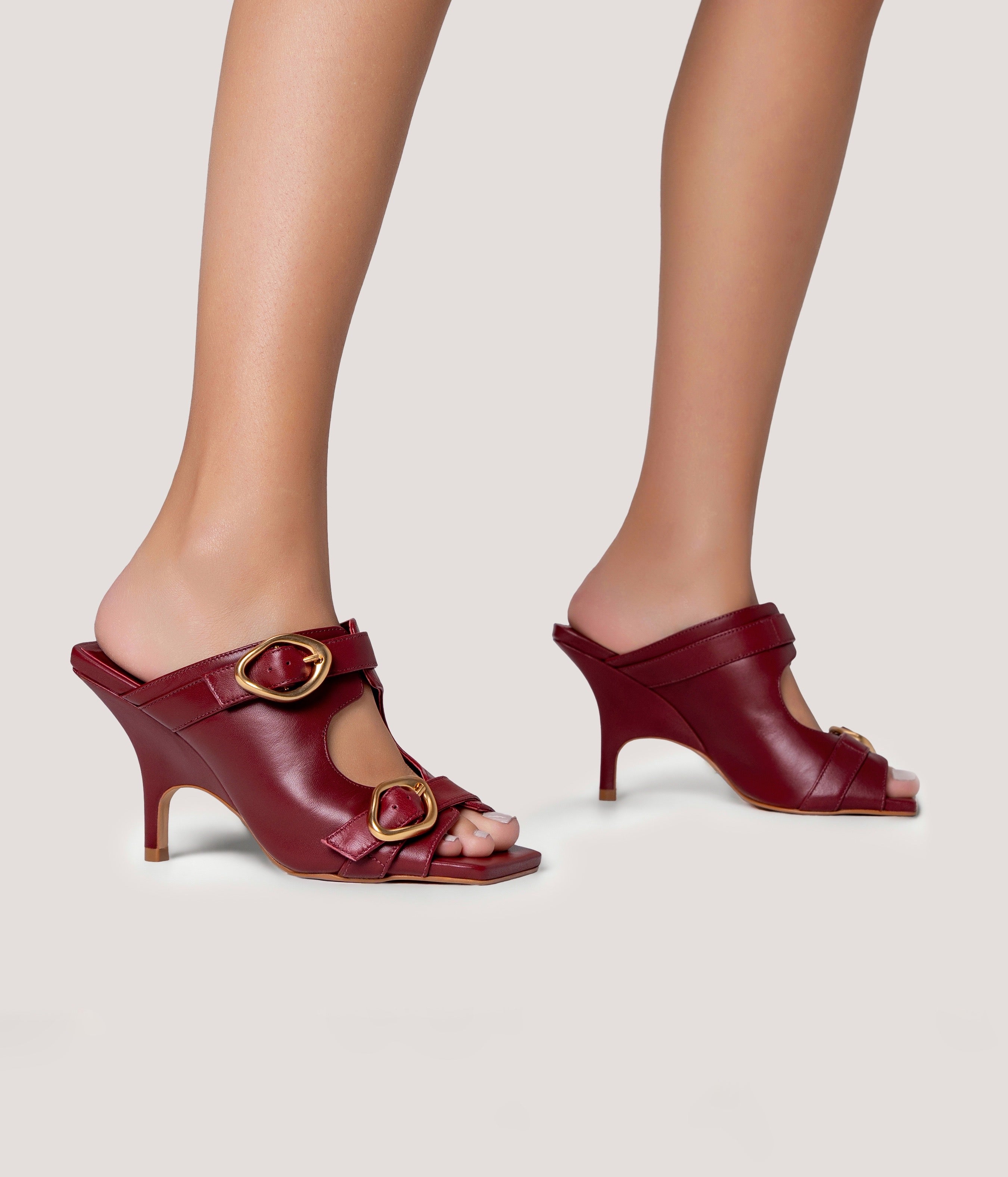 Double Buckle Open Mule (Ipanema)