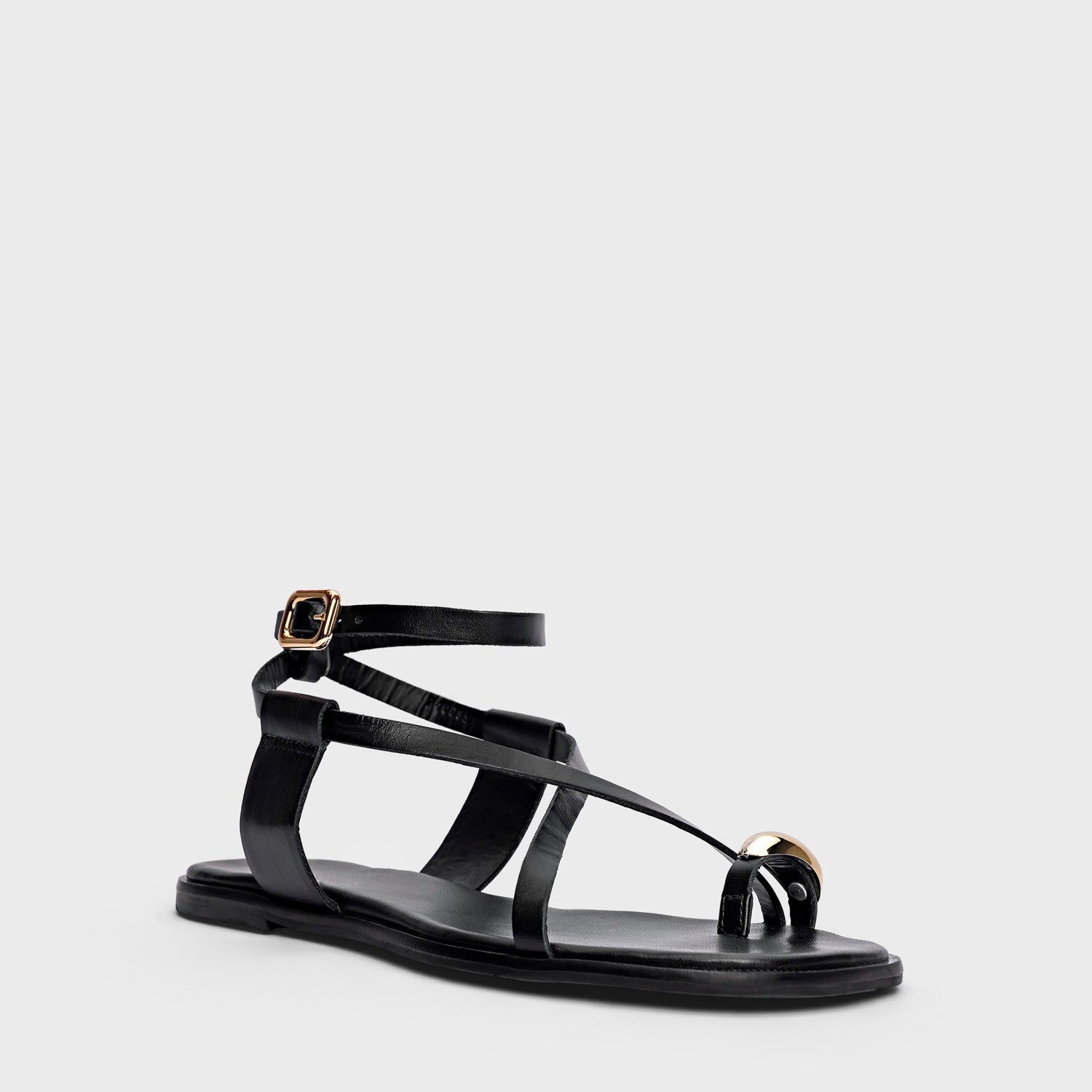 Cross Strap Toe-Ring Sandal