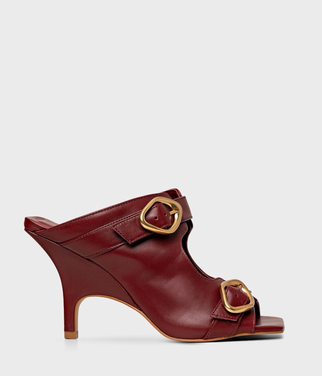 Double Buckle Open Mule (Ipanema)