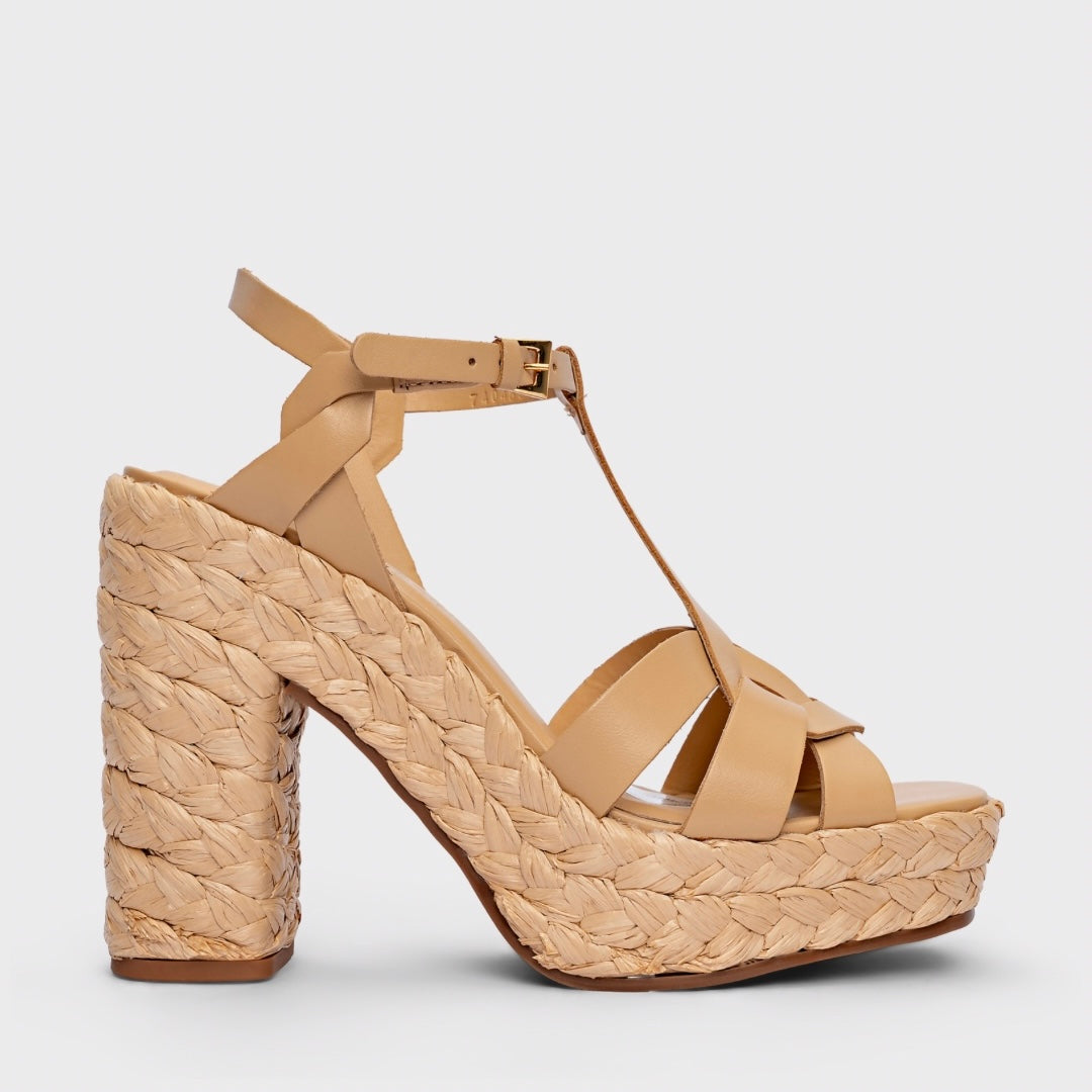Raffia Platform Sandal (Rio)