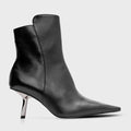 Metal Stiletto Ankle Boot