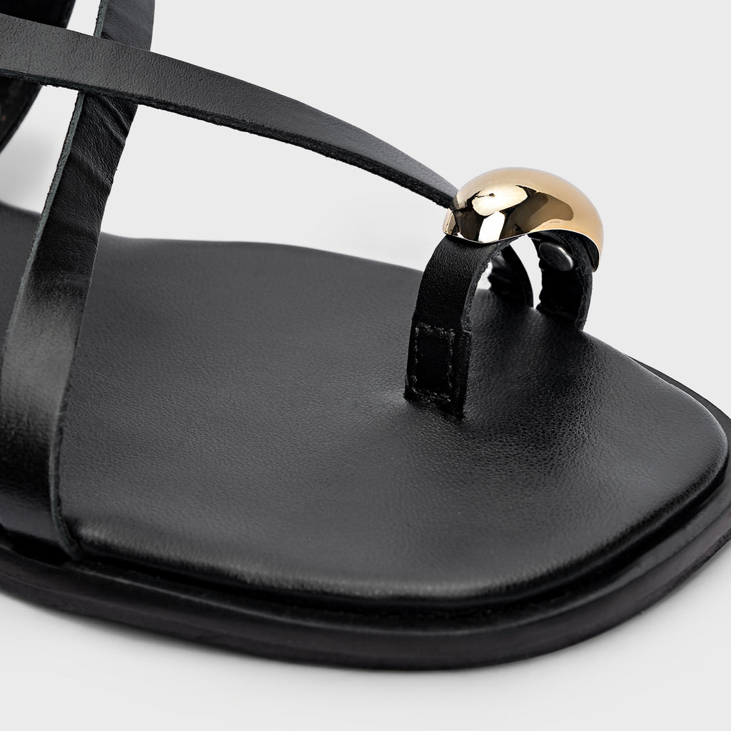 Cross Strap Toe-Ring Sandal
