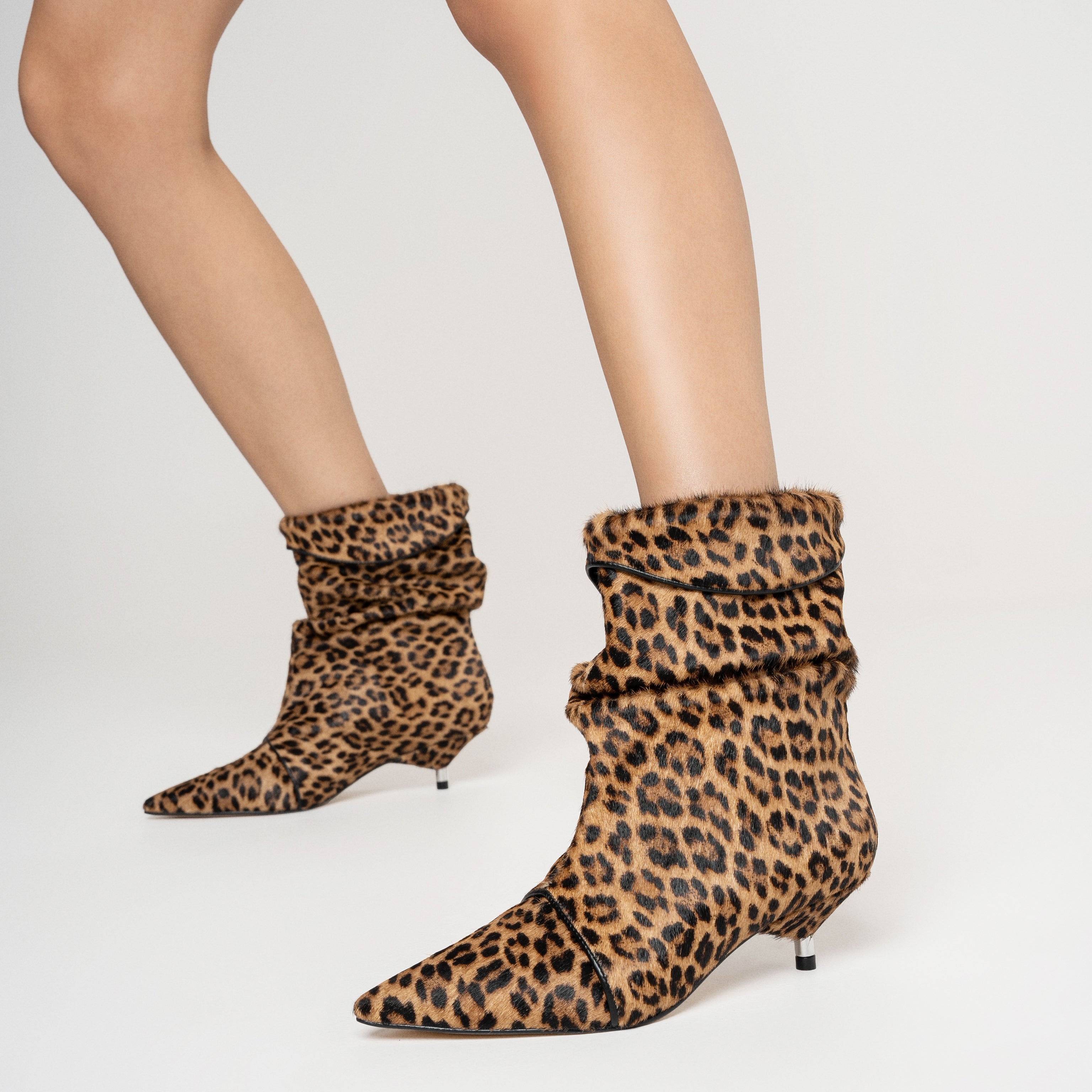 Slouchy Kitten Heel Ankle Boot