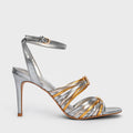 Multi-Strap Metallic Sandal Heel (Tijuca)