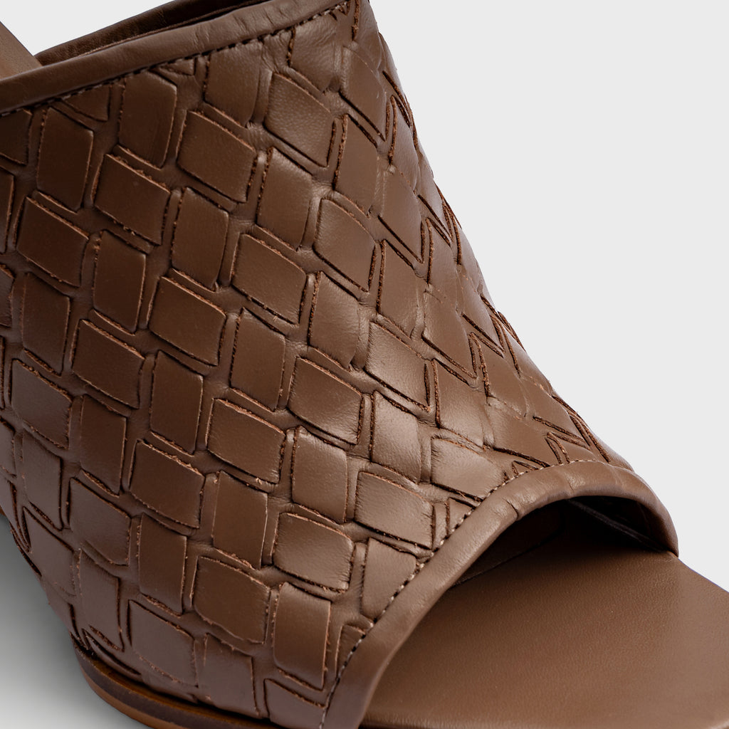 Woven Open-Mule Heel (Botafogo)