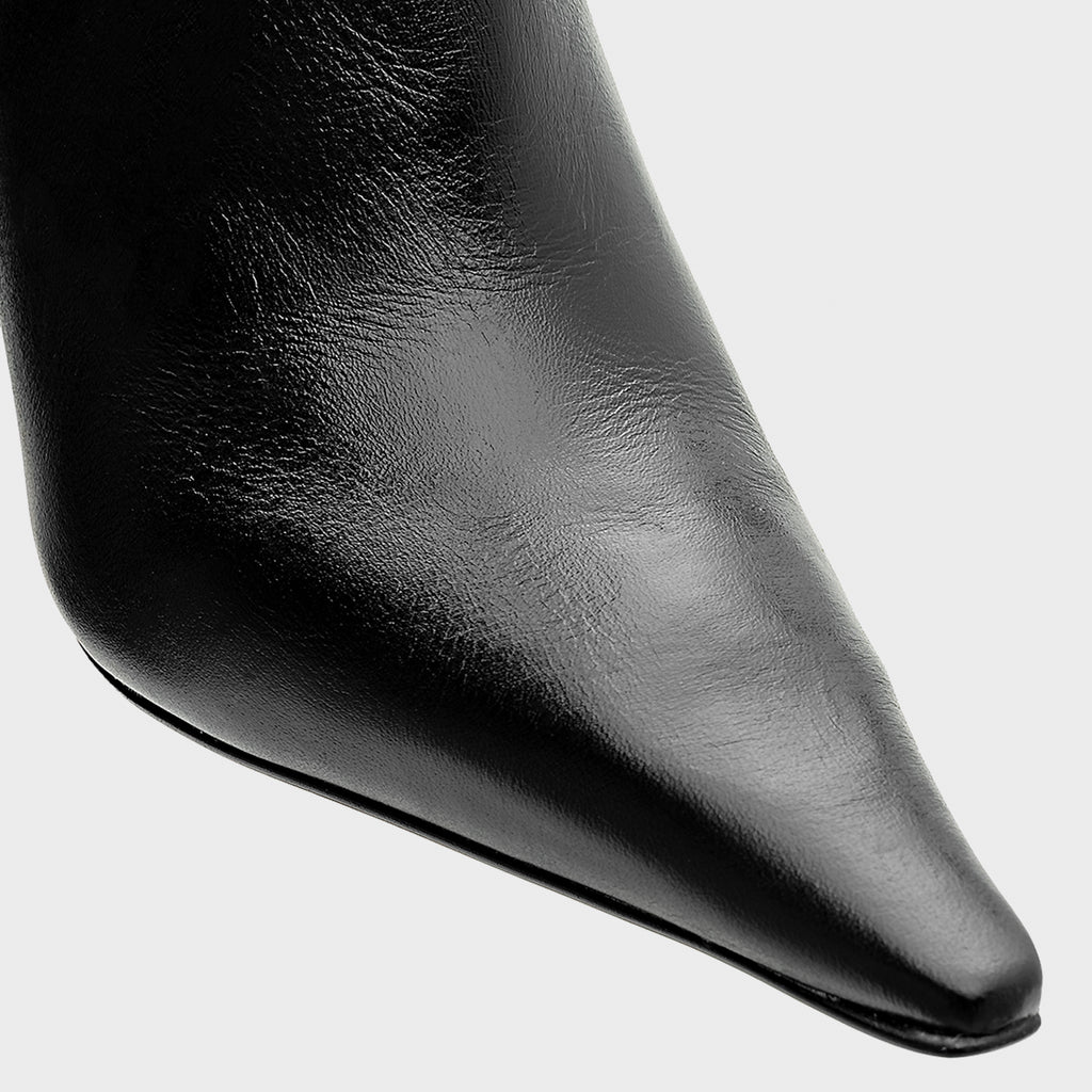 Metal Stiletto Ankle Boot