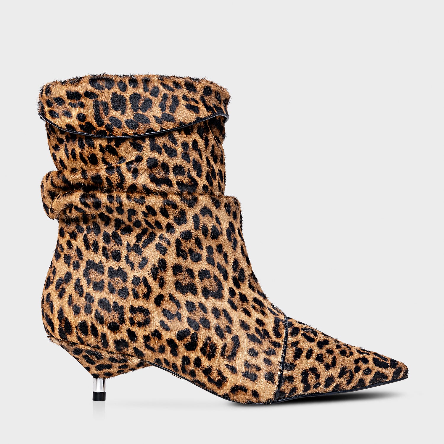 Slouchy Kitten Heel Ankle Boot