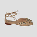 Metal Ball Ankle Wrap Flat