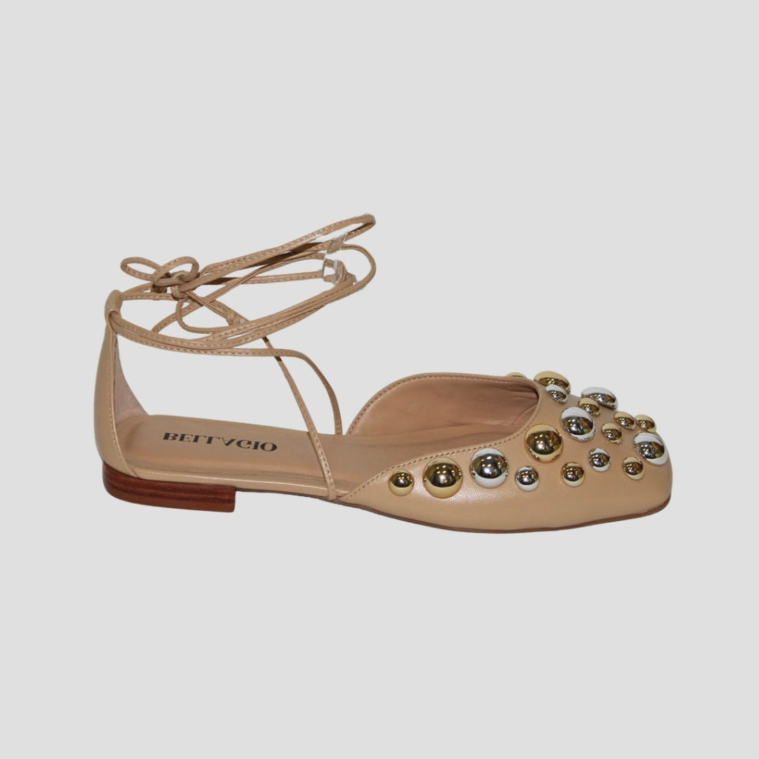 Metal Ball Ankle Wrap Flat