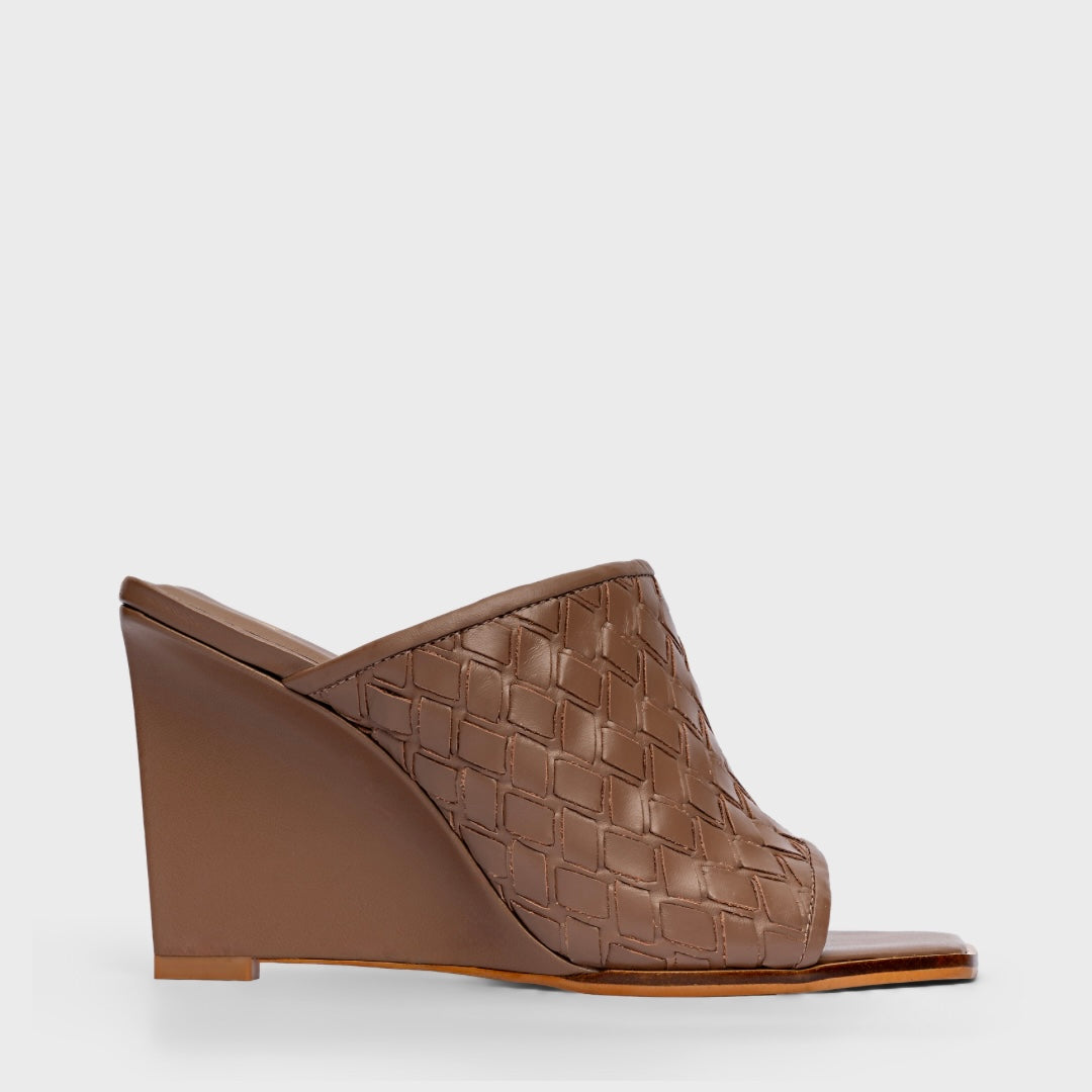 Woven Open-Mule Heel (Botafogo)