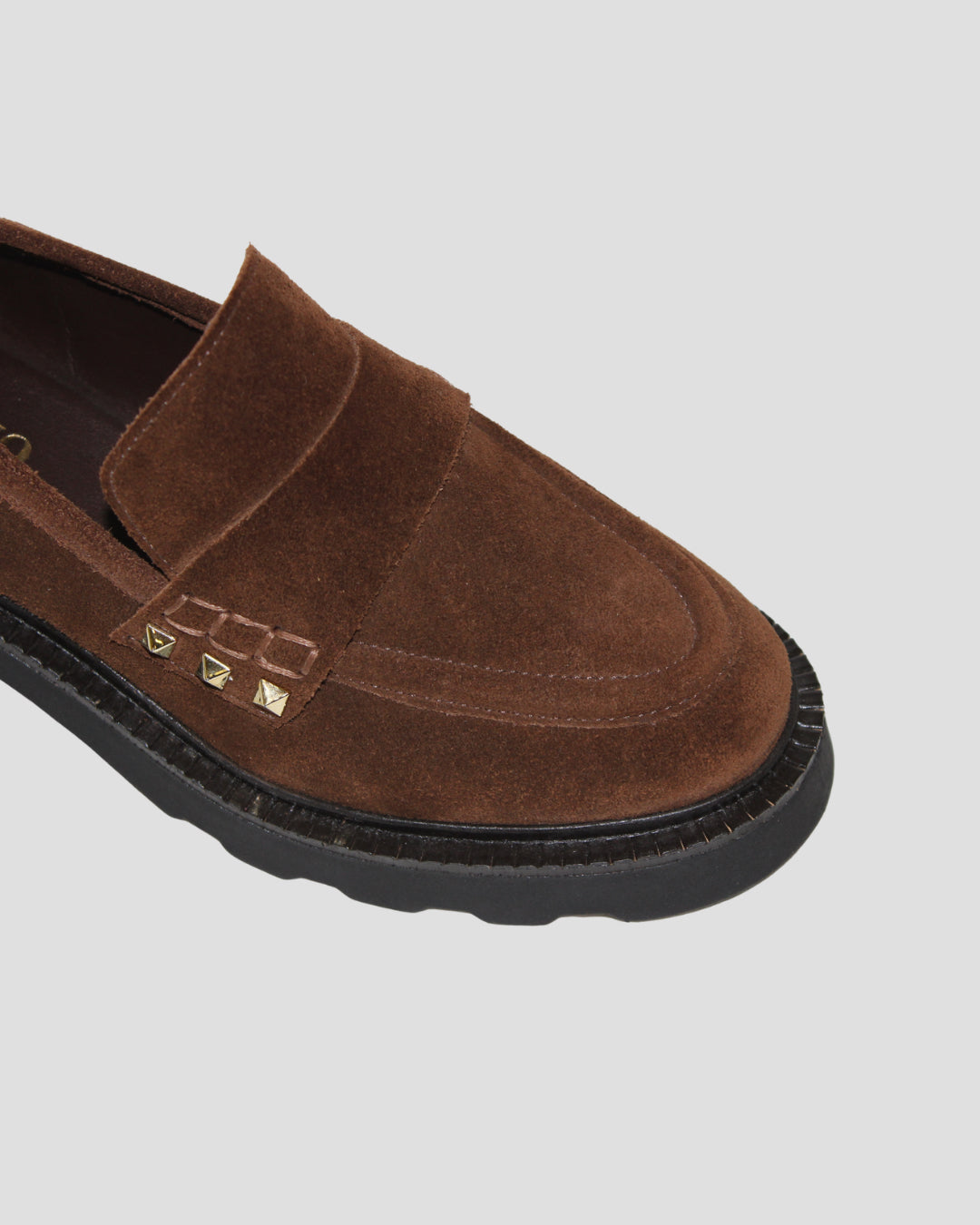 Statement Stud Lug Sole Loafer