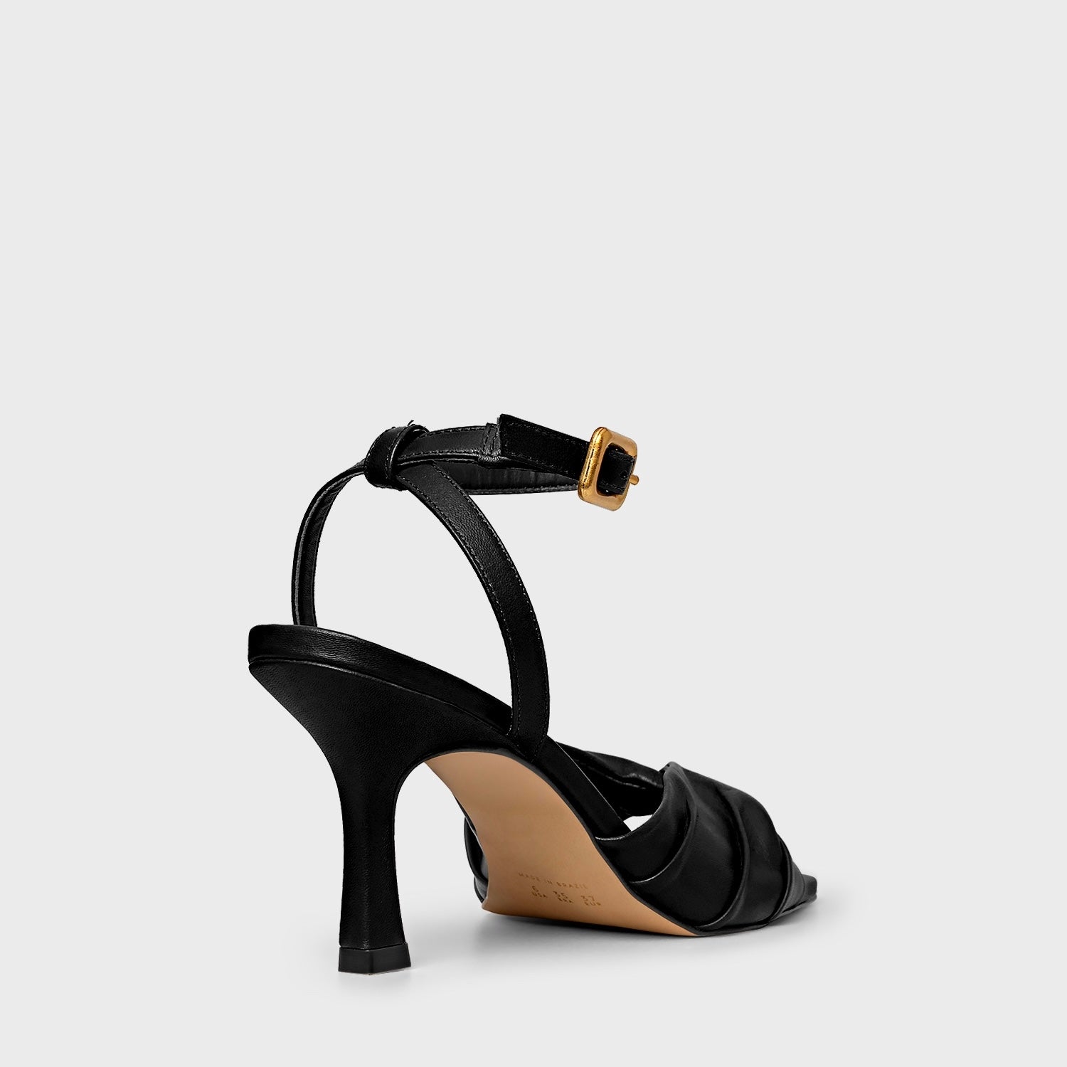 Twisted Strap Sandal Heel